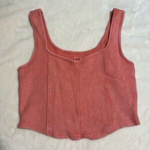 Aerie Corset Cropped Tank Top